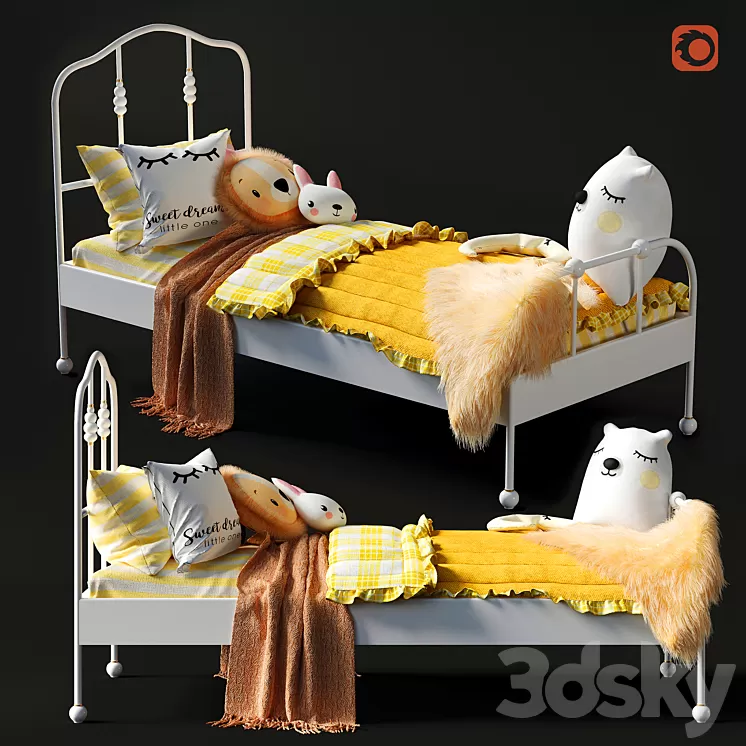 Ikea Sagstua / Luröy Bed – 5 3D Model
