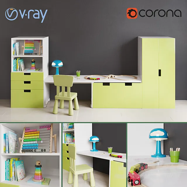 Ikea sets for children 3D Model