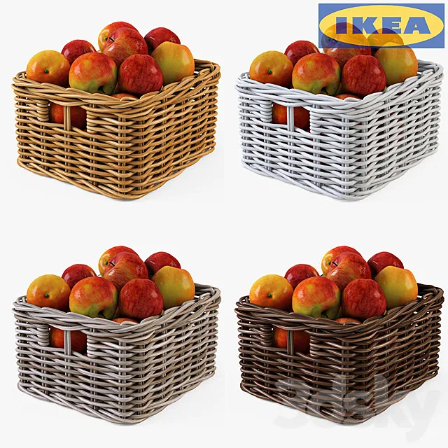 IKEA Shopping BYUHOLMA 01 with apples 3DModel