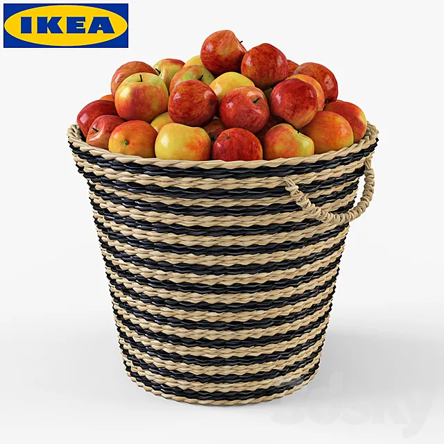 IKEA Shopping MAFFENS with apples 3D Model IKEA Shopping MAFFENS with apples 3D Model