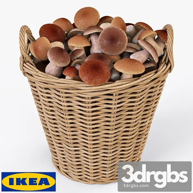 Ikea shopping nipprig with mushrooms 3D Model Download