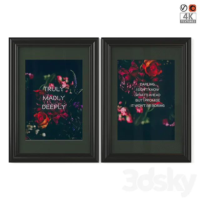 IKEA Skatteby Poster Set 15 3DModel IKEA Skatteby Poster Set 15 3DModel