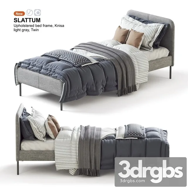 Ikea Slattum Twin Bed 3D Model Download