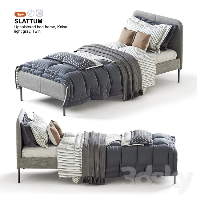 IKEA SLATTUM twin bed 3DModel