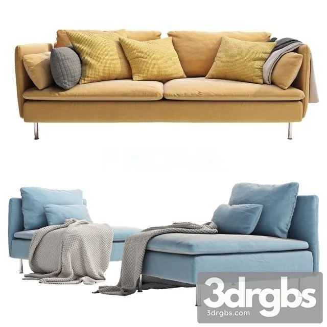 Ikea Soderhamn Seater 3D Model Download