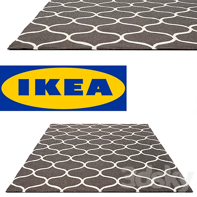 Ikea Stockholm Rug 3DModel Ikea Stockholm Rug 3DModel