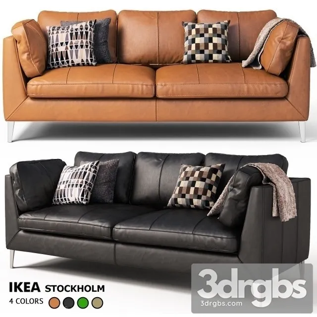 Ikea Stockholm Sofa 3D Model Download