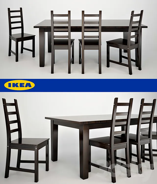 Ikea Sturnes + Kaustby 3D Model