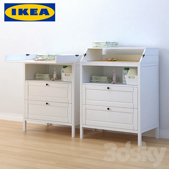 IKEA SUNDVIK Changing table 3DModel IKEA SUNDVIK Changing table 3DModel
