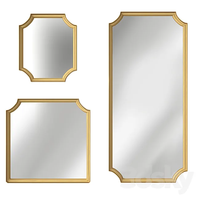 Ikea SVANSELE Mirror 3D Model