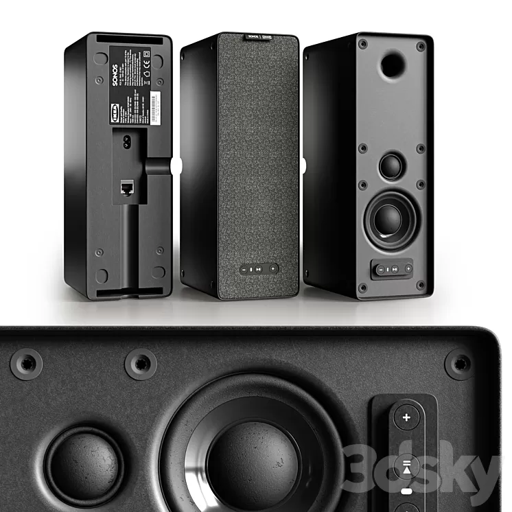 Ikea symfonisk bookshelf speaker 3D Model