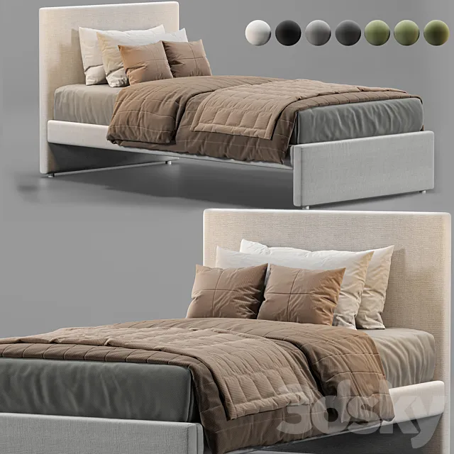 ikea upholsteredbed GLADSTAD IKEA 3DModel ikea upholsteredbed GLADSTAD IKEA 3DModel