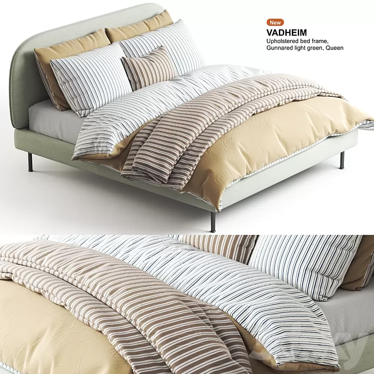 IKEA VADHEIM bed 3D Model Free Download