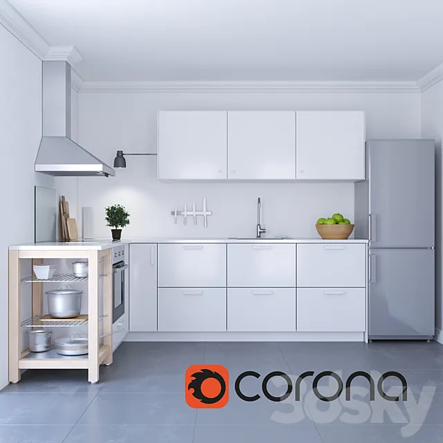 Ikea Vedinge Kitchen 3DModel