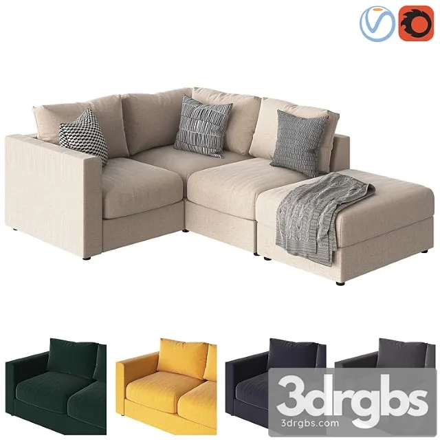 Ikea vimle corner 2 3D Model Download Ikea vimle corner 2 3D Model Download