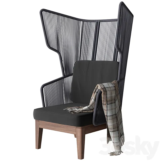 Ikea VINGSON Wing chair 3D Model Ikea VINGSON Wing chair 3D Model