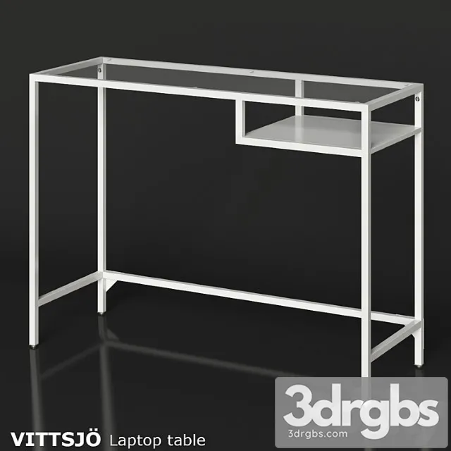 Ikea vittsjo laptop table 2 3D Model Download