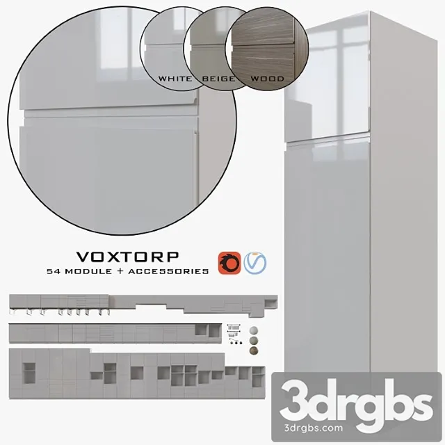 Ikea voxtorp 3D Model Download