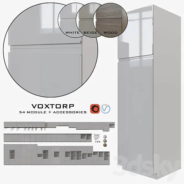 IKEA VOXTORP 3DModel IKEA VOXTORP 3DModel