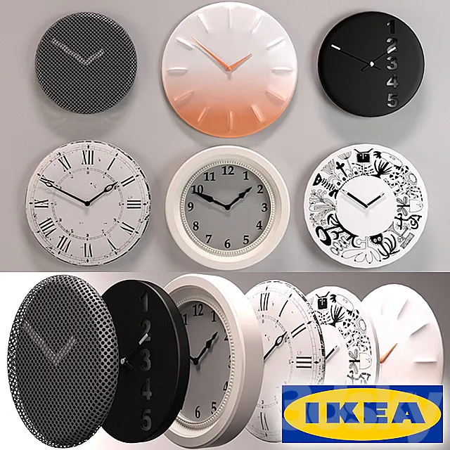 IKEA Wall clocks 3DModel IKEA Wall clocks 3DModel