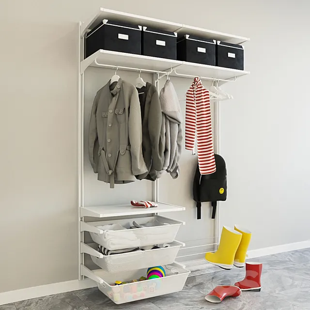 IKEA wall ikea BOAXEL БОАКСЕЛЬ _ entrance hall 3D Model