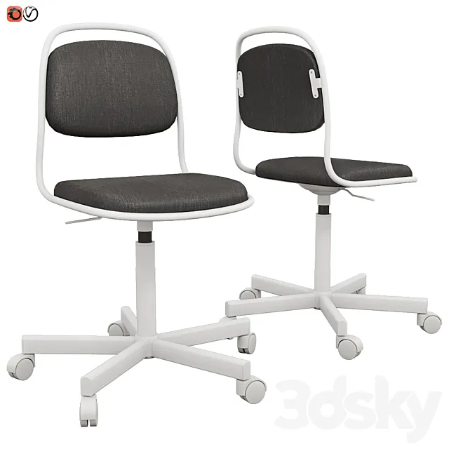 IKEA work chair ORFJELL 3D Model