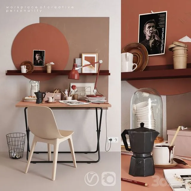 IKEA workplace 3D Model