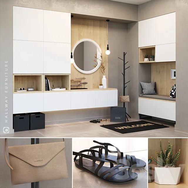 IKEA_BESTA_hallway 3DModel IKEA_BESTA_hallway 3DModel