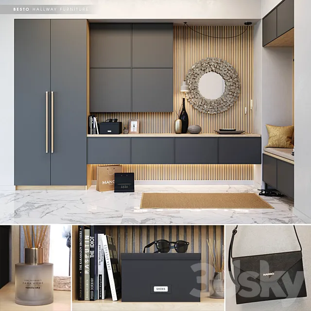 IKEA_BESTA_hallway_2 3D Model IKEA_BESTA_hallway_2 3D Model