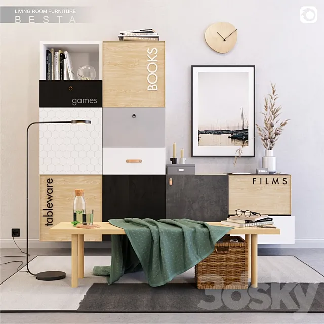 IKEA_BESTA_set_4 3DModel IKEA_BESTA_set_4 3DModel