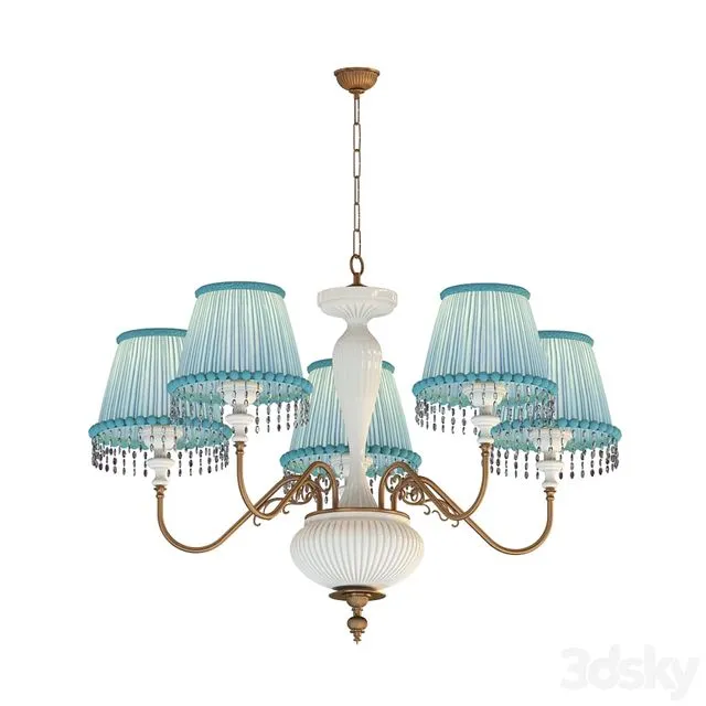 Il Paralume Marina 1607-CH5 Chandelier 3D Model Il Paralume Marina 1607-CH5 Chandelier 3D Model