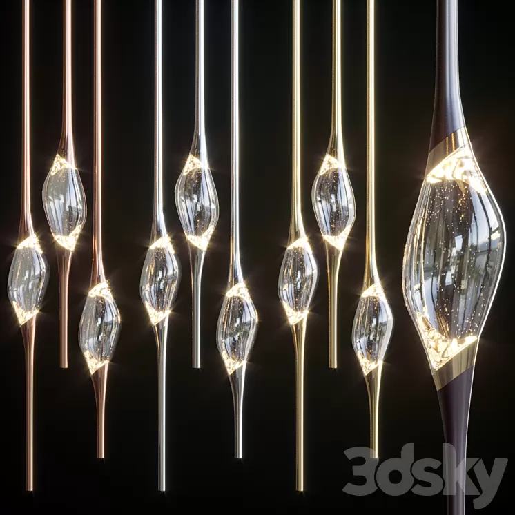 il-pezzo-12-round-chandelier 3D Model il-pezzo-12-round-chandelier 3D Model