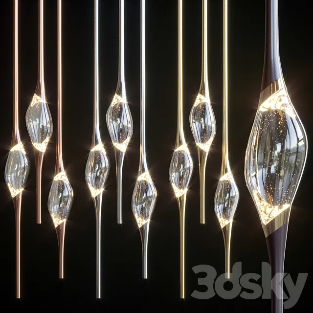 il-pezzo-12-round-chandelier 3D Model