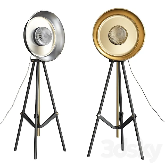Ilaria Floor Lamp Triple 3DModel