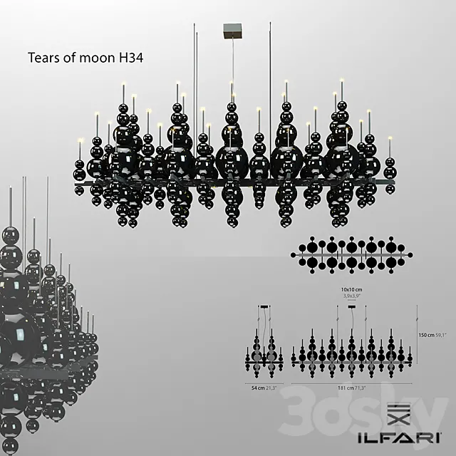 ILFARI. TEARS FROM The MOON H34 3D Model ILFARI. TEARS FROM The MOON H34 3D Model