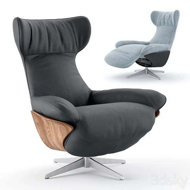 Ilia Recliner Chair (Natuzzi) 3D Model