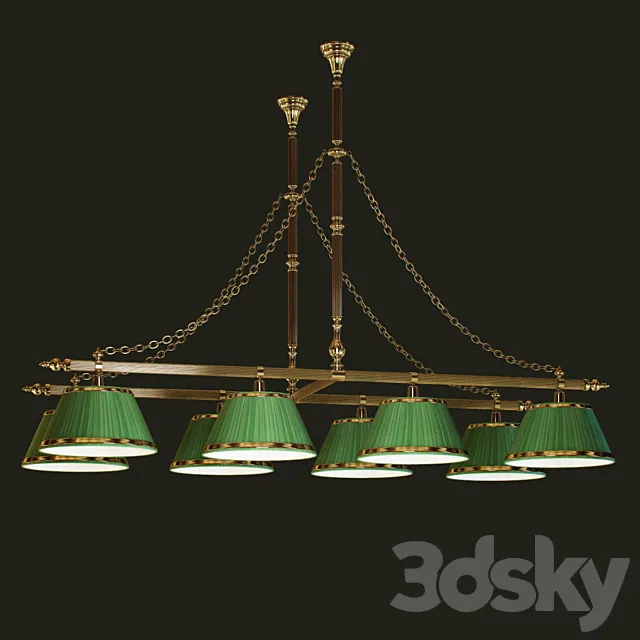 Illumination for billiard tables 3D Model