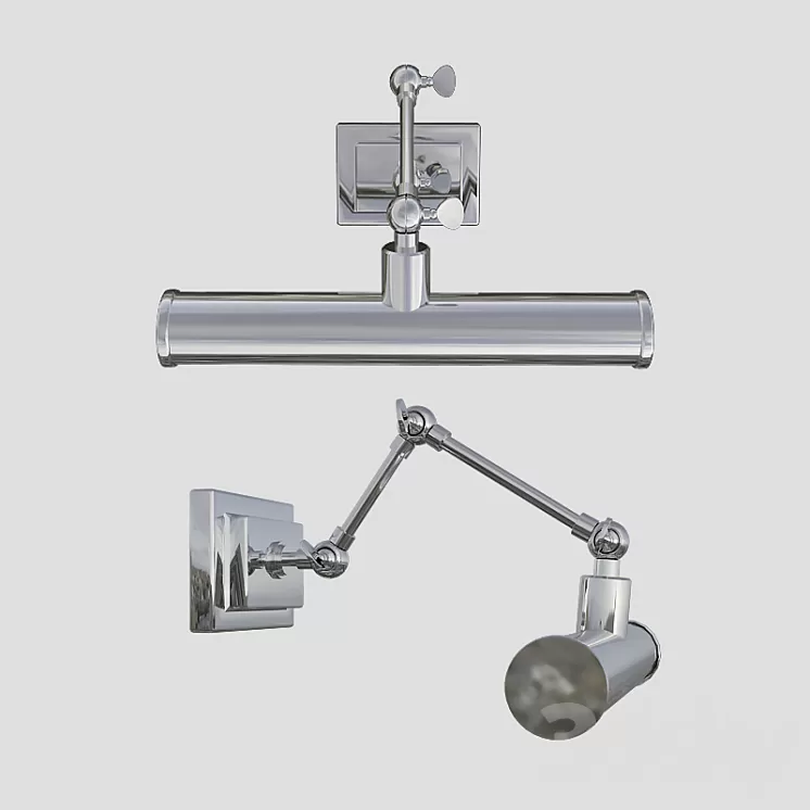 Illumination for paintings Eichholtz Pacific 111624 in four finishes 3D Model