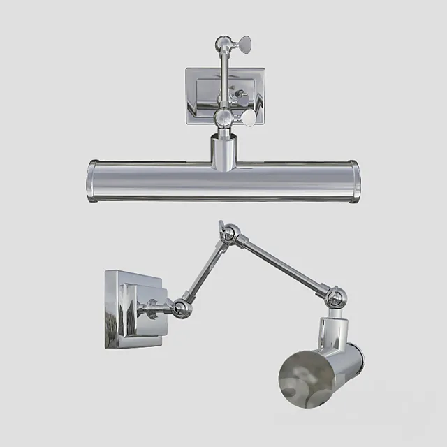 Illumination for paintings Eichholtz Pacific 111624 in four finishes 3DModel