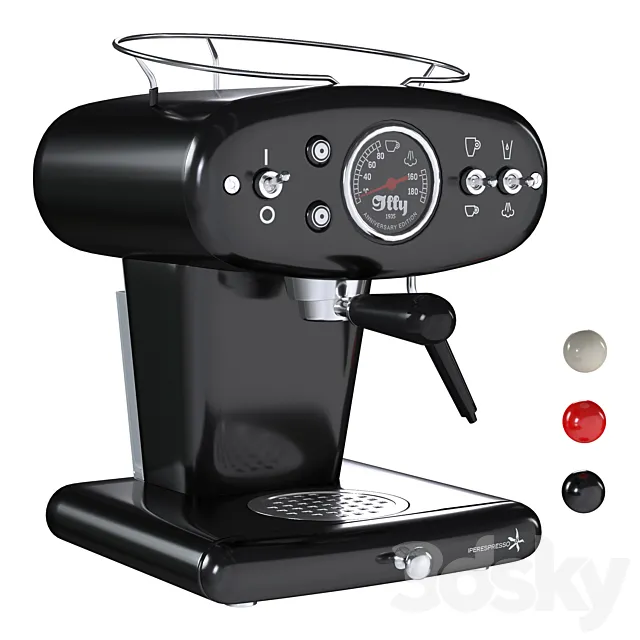 illy X1 iperEspresso coffee machine 3D Model illy X1 iperEspresso coffee machine 3D Model