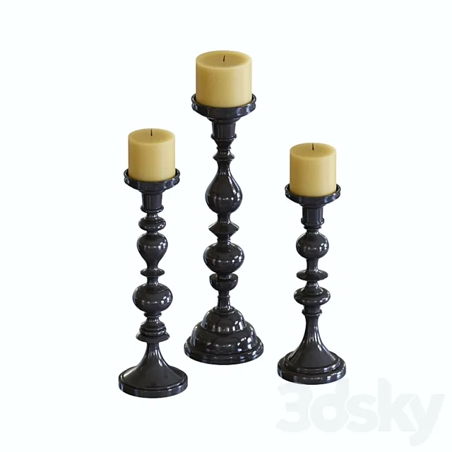 IMAX Essential Candle Holder 3D Model IMAX Essential Candle Holder 3D Model