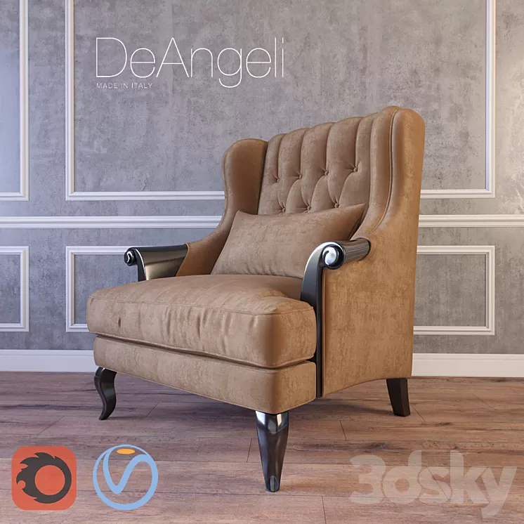 Imbottiti DeAngeli Classico Diplomat 3D Model