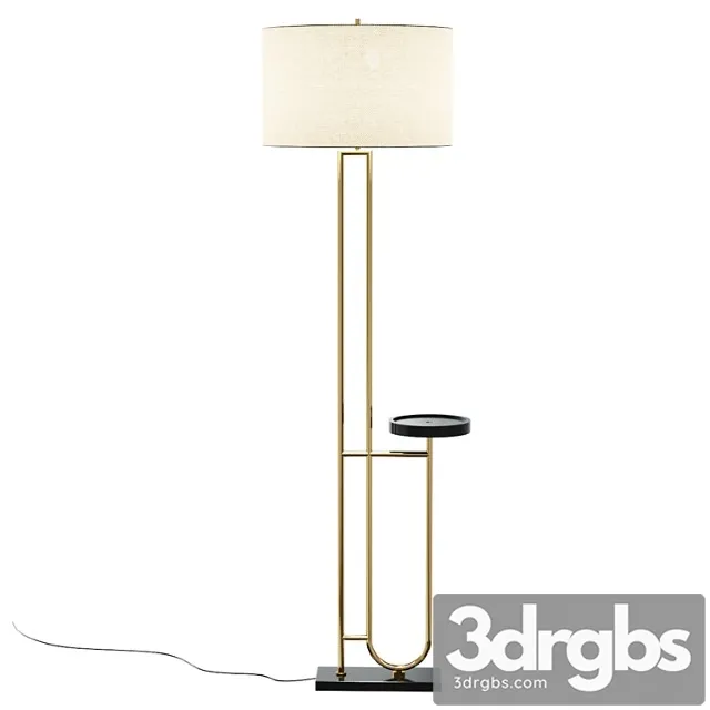 Imogen Floor Lamp With Tray Lamp With Tray Floor Lamp Floor Lamp With Table 3D Model Download