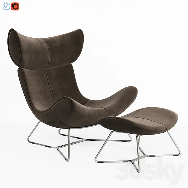 Imola Armchair Boconcept 3D Model Imola Armchair Boconcept 3D Model