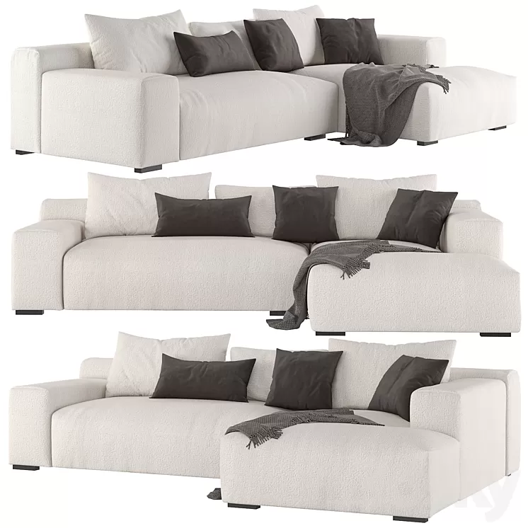 Imola Sectional Sofa 3D Model Free Download