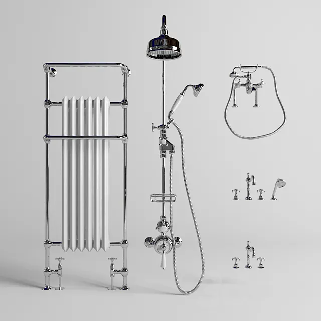 Imperial Bath Set 3D Model