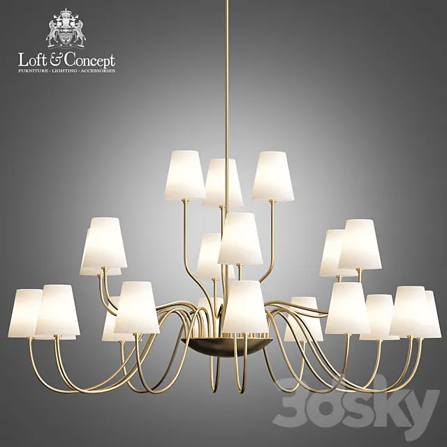 Imperial Chandelier 21 – Loft Concept 3DModel
