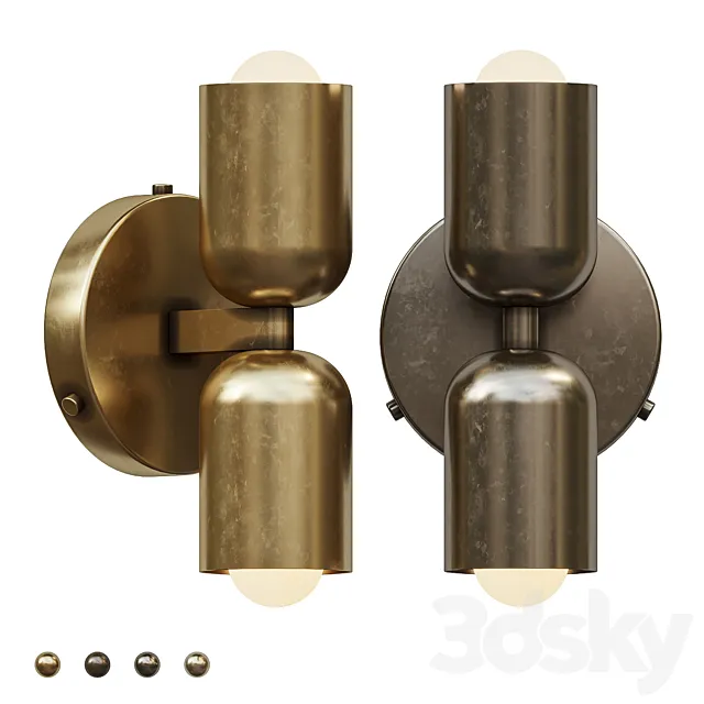 In Common With Brass Up Down Sconce 3D Model In Common With Brass Up Down Sconce 3D Model