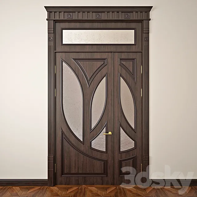 in the style of a classic door 3D Model