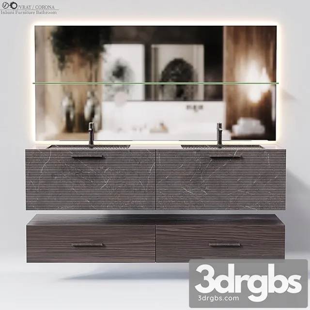 Inbani Furniture Bathroom 3D Model Download